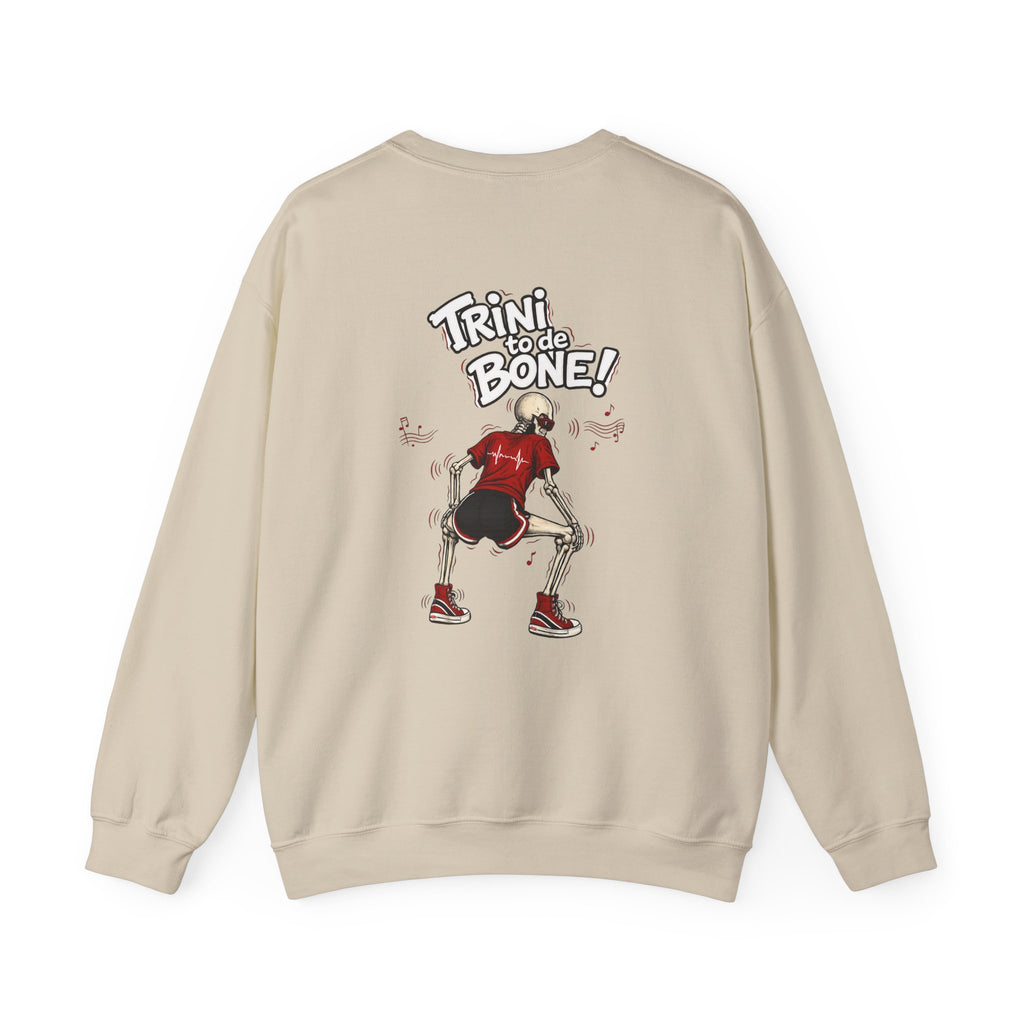 Trini to de Bone Dancing Skeleton | Crewneck Sweatshirt | Trinidad