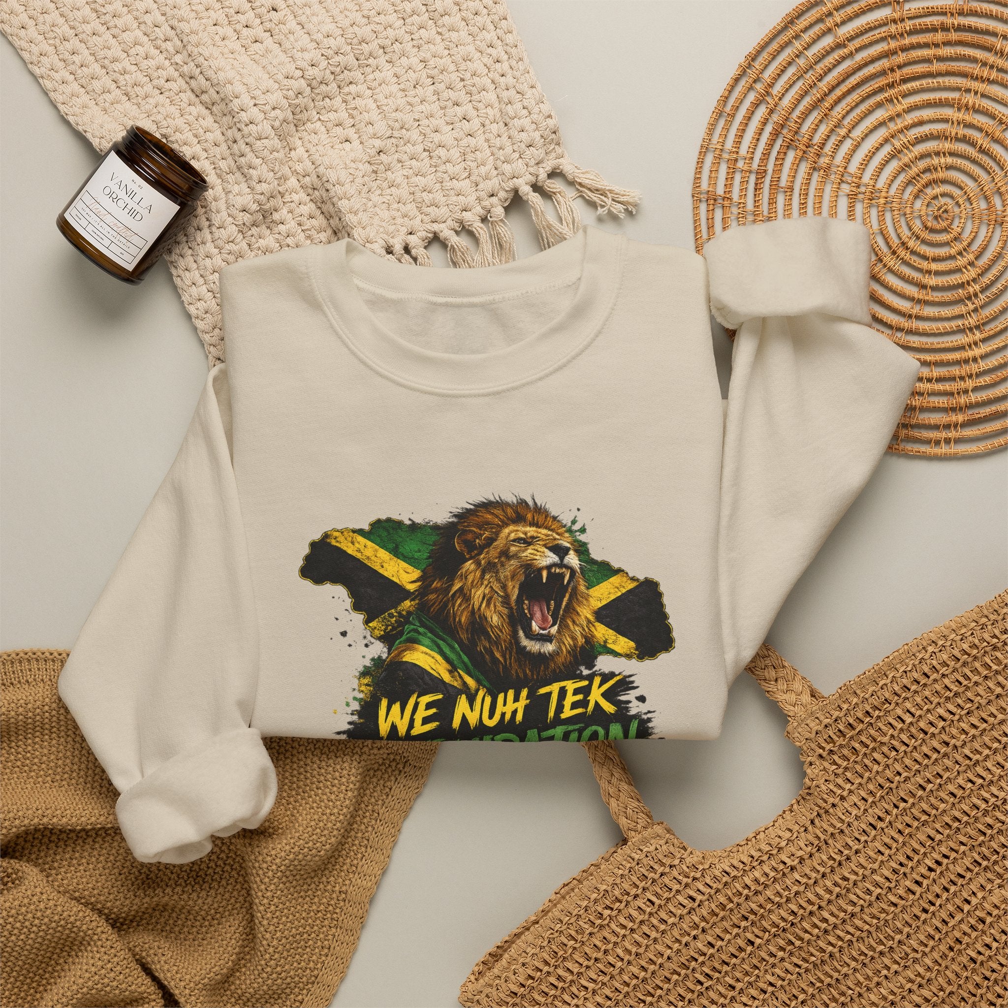 We Nuh Tek Intimidation | Crewneck Sweatshirt | Jamaica