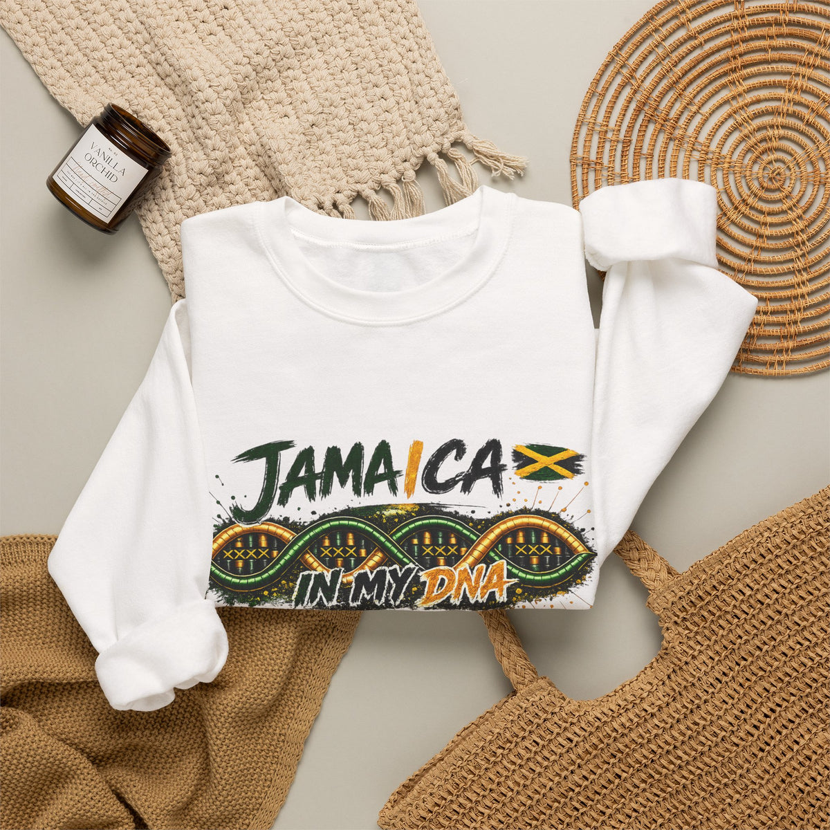 Jamaica In My DNA | Crewneck Sweatshirt | Jamaica