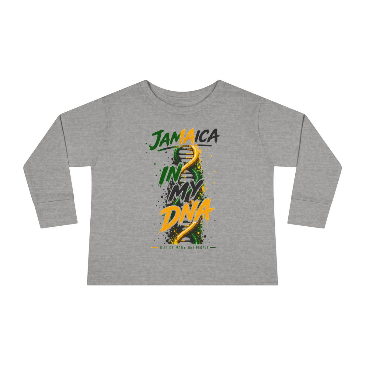 Jamaica In My DNA | Toddler Long -Sleeve Tee | Jamaica