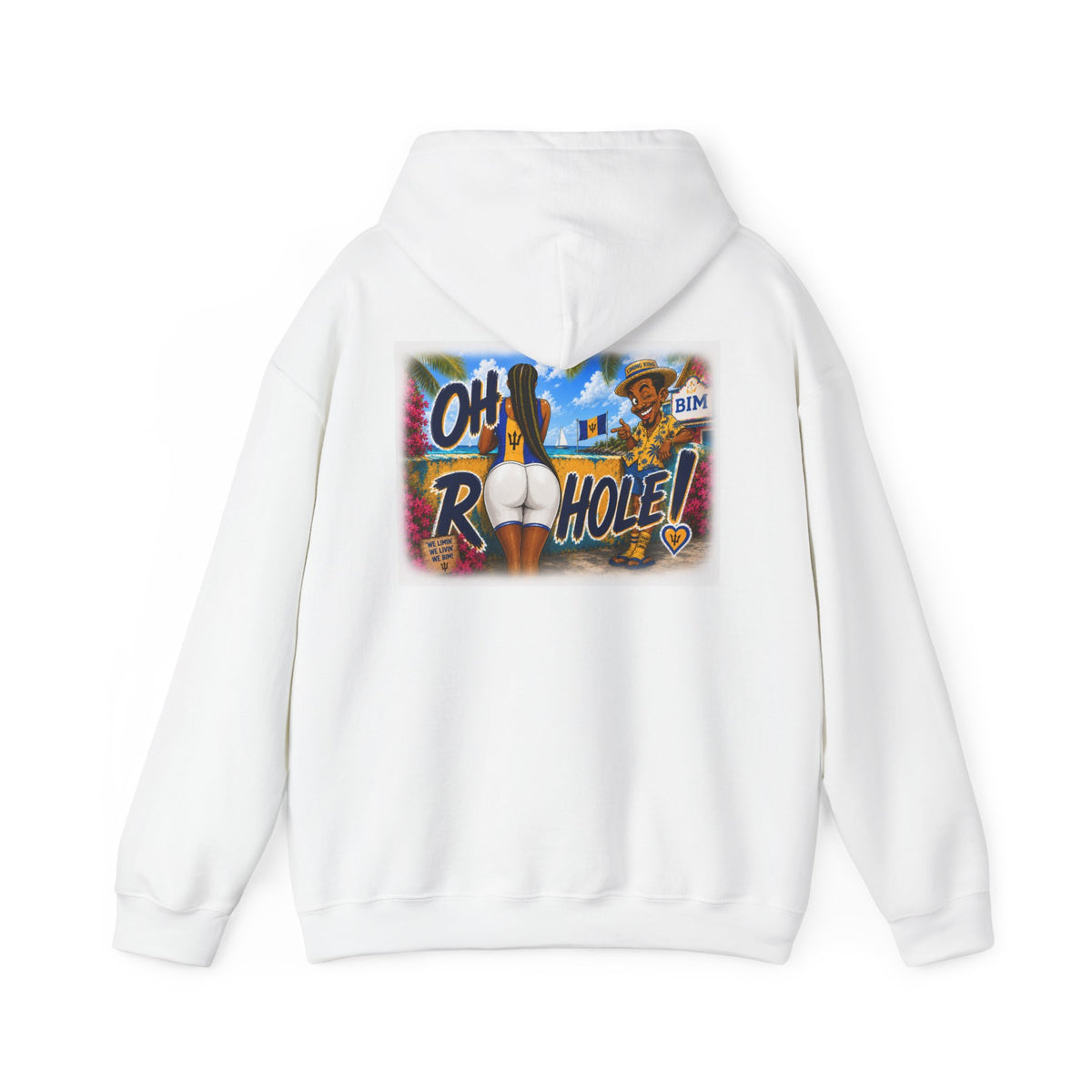 "Oh R...Hole!" | Heavyweight Hoodie | Barbados