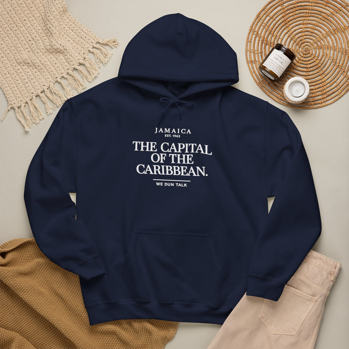 The Capital of the Caribbean —  We Dun Talk | Heavyweight Hoodie | Jamaica