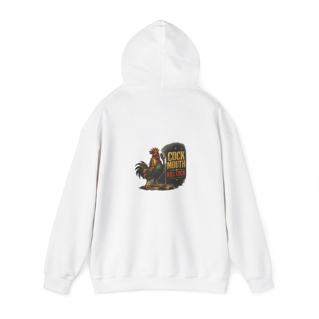 Cock Mouth Kill Cock - Jamaican Proverb | Heavyweight Hoodie | Jamaica