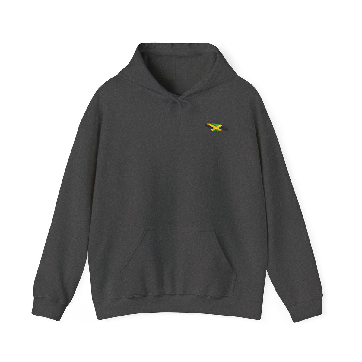 "Chicken Merry ... Hawk Deh Near" - Jamaican Proverb | Heavyweight Hoodie | Jamaica