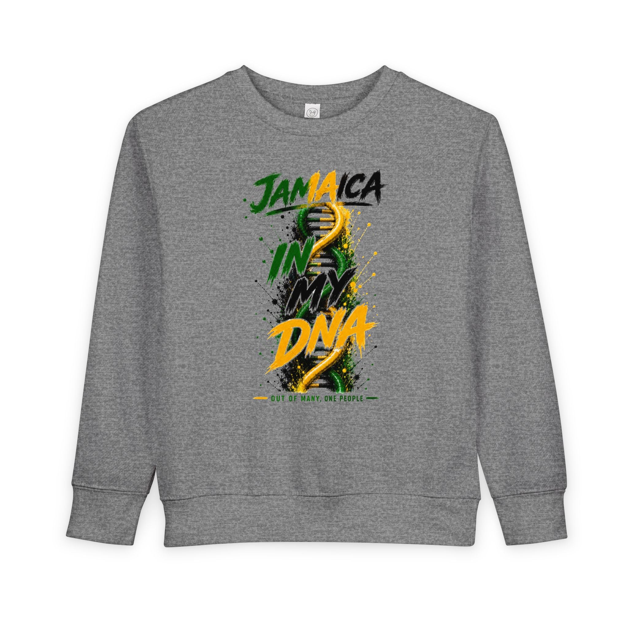 Jamaica In My DNA | Toddler Crewneck Sweatshirt | Jamaica