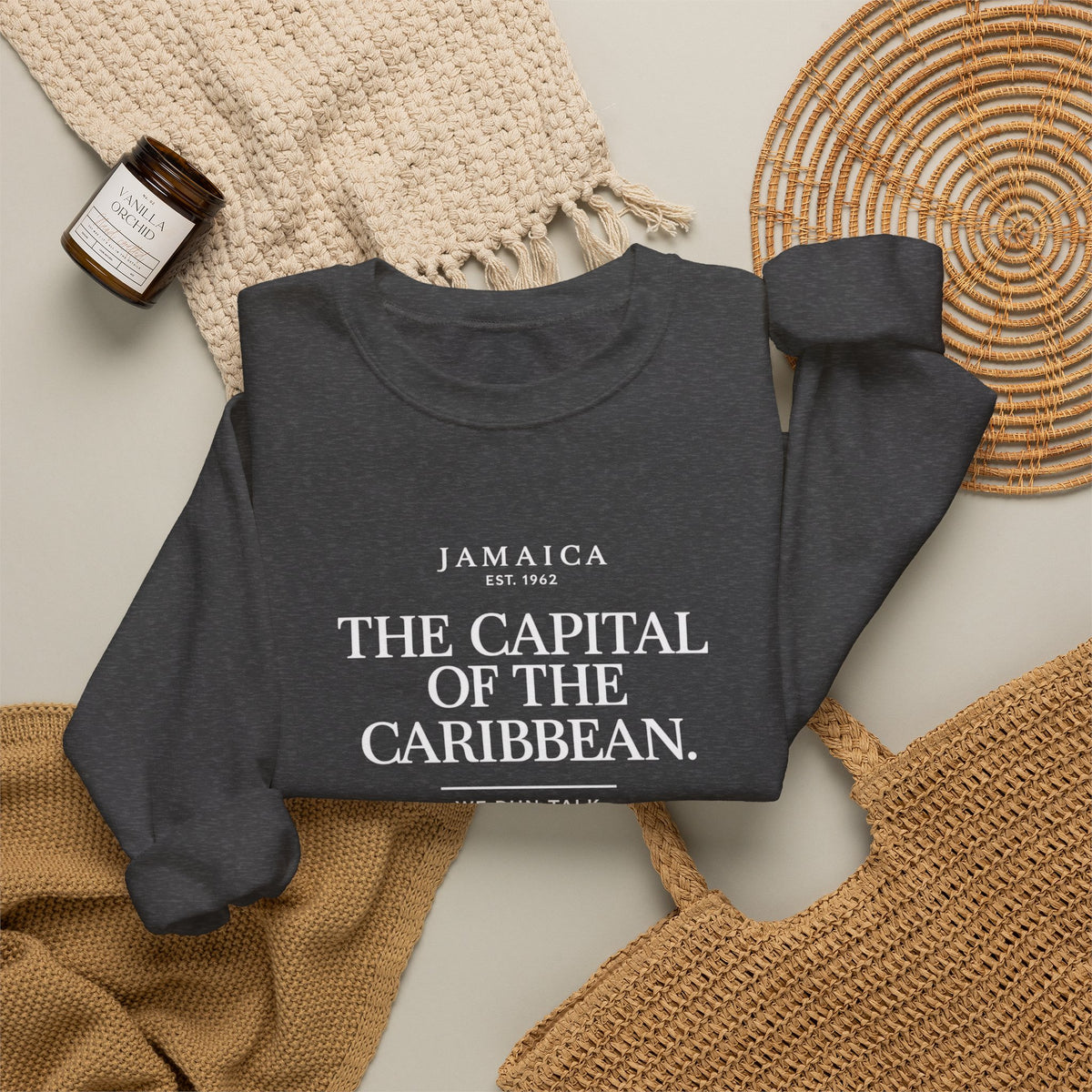 The Capital of the Caribbean | Crewneck Sweatshirt | Jamaica