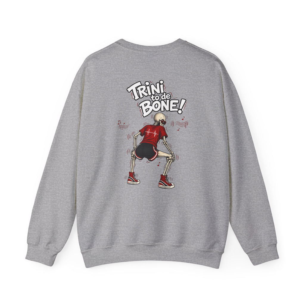 Trini to de Bone Dancing Skeleton | Crewneck Sweatshirt | Trinidad