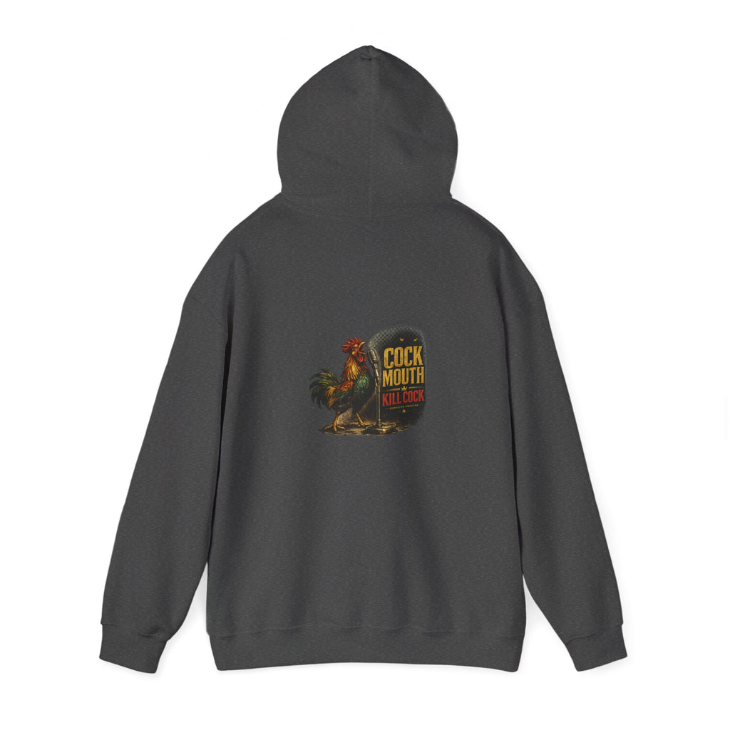 Cock Mouth Kill Cock - Jamaican Proverb | Heavyweight Hoodie | Jamaica