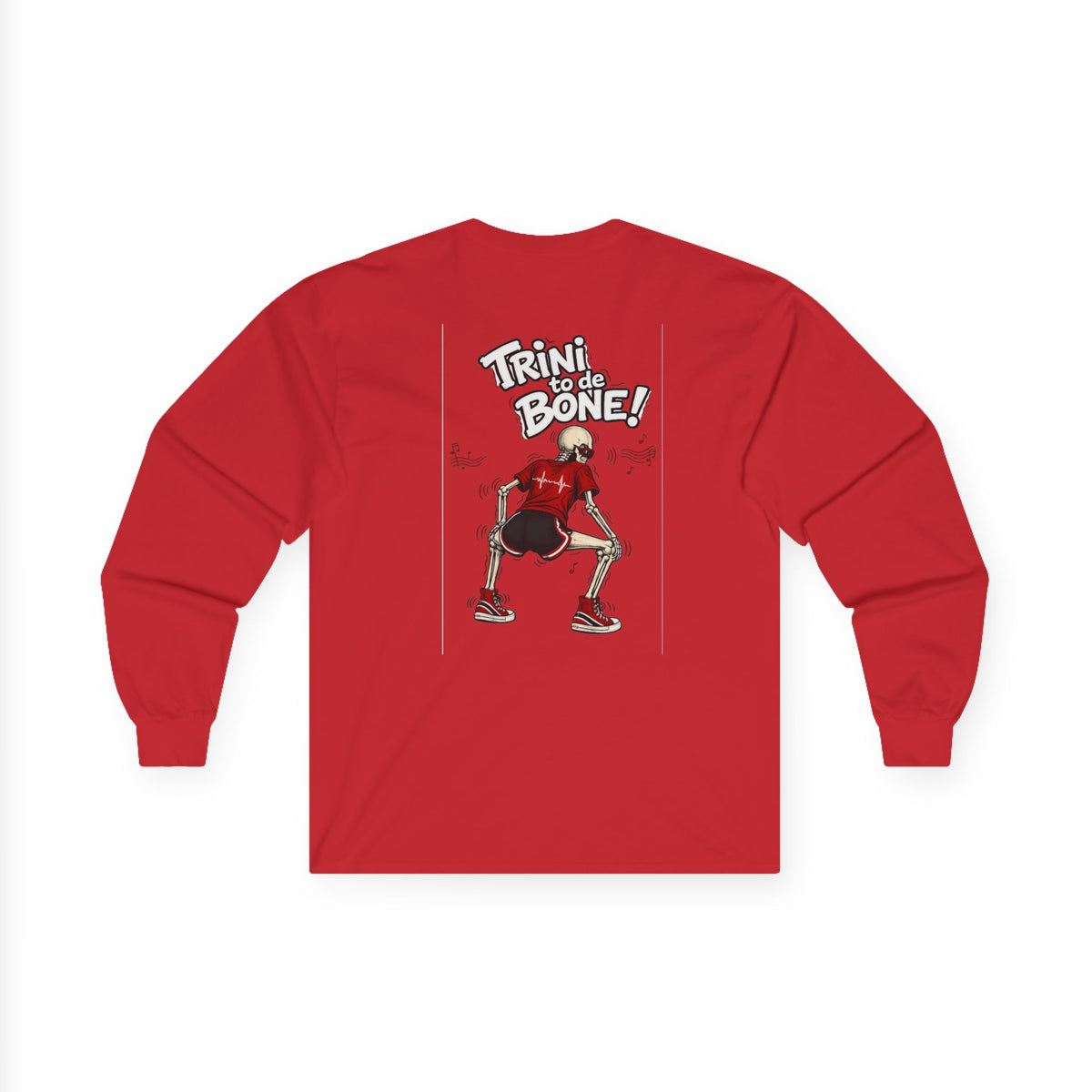 Trini to de Bone Dancing Skeleton | Long-Sleeve Tee | Trinidad