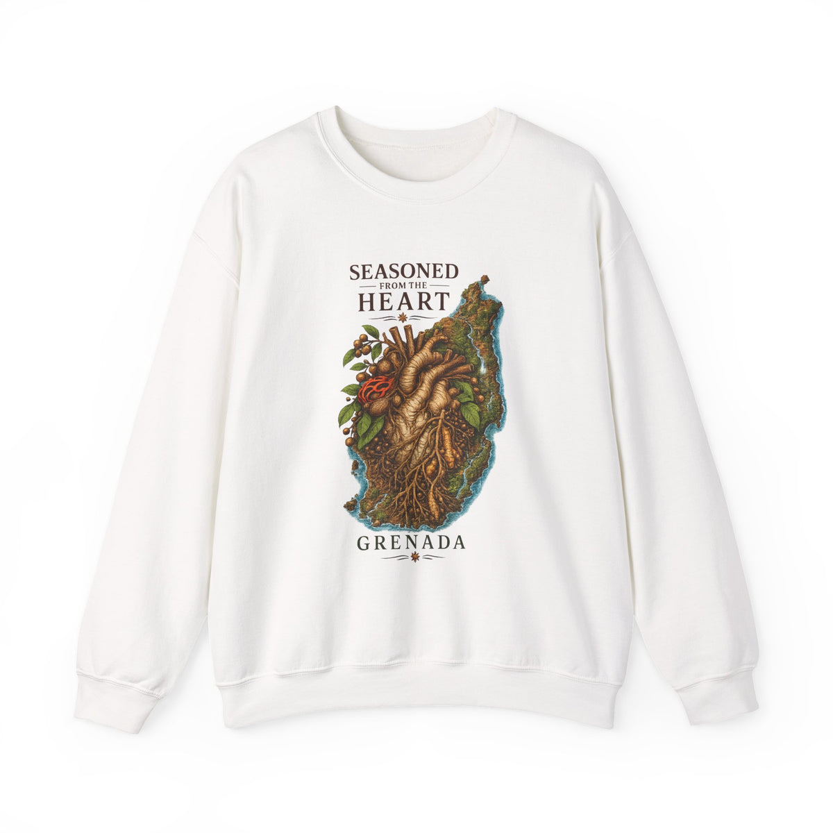 Seasoned from the Heart | Crewneck Sweatshirt | Grenada