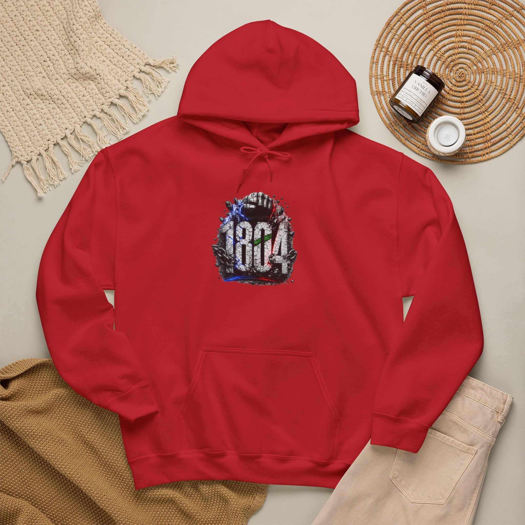 1804 & Fist - Independence | Heavyweight Hoodie | Haiti