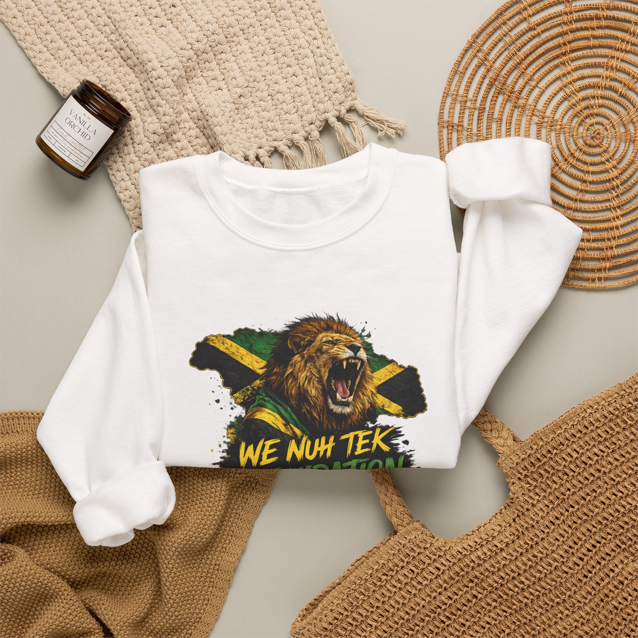 We Nuh Tek Intimidation | Crewneck Sweatshirt | Jamaica