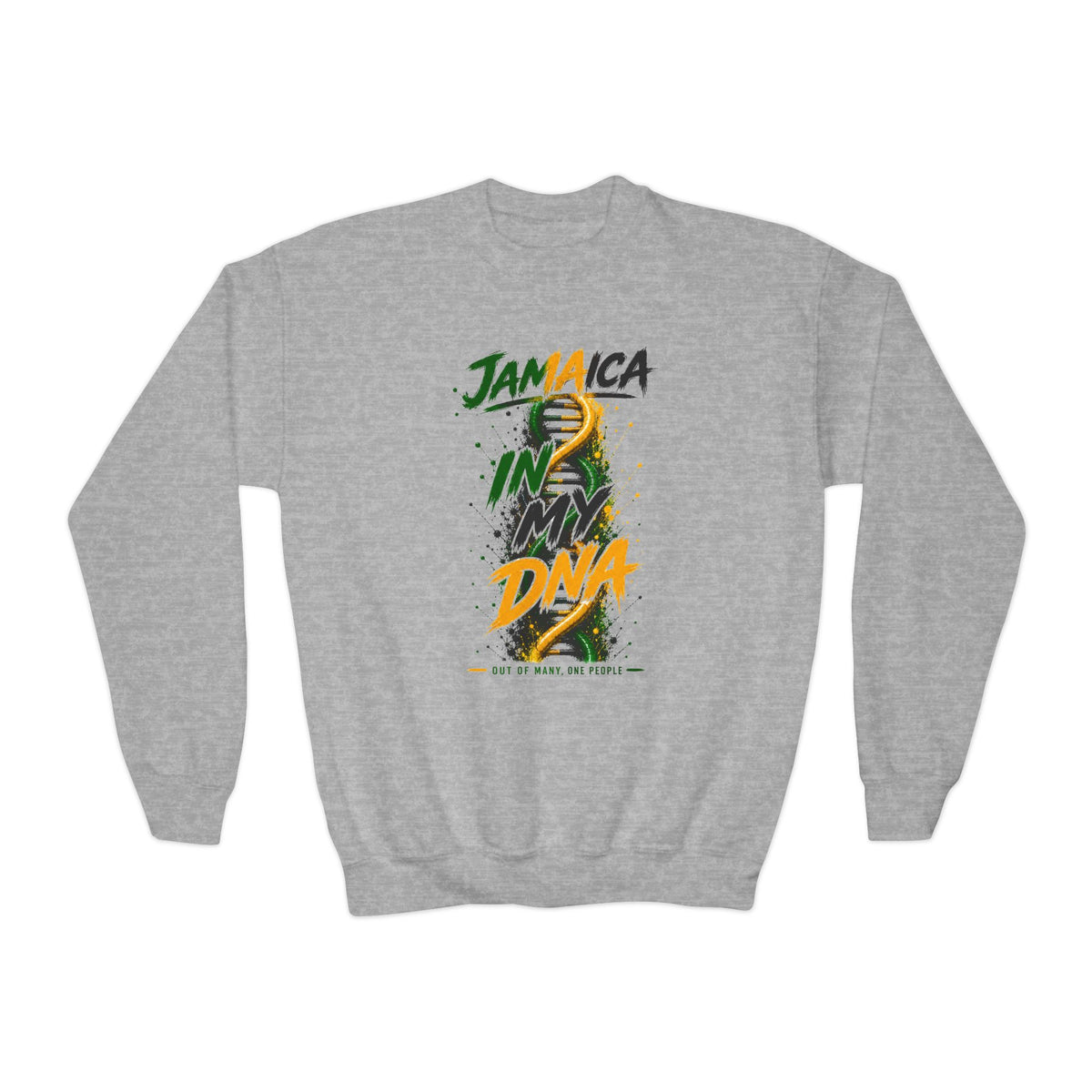 Jamaica In My DNA | Youth Crewneck Sweatshirt | Jamaica