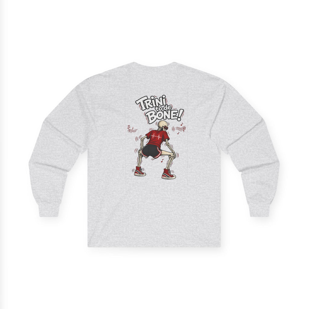 Trini to de Bone Dancing Skeleton | Long-Sleeve Tee | Trinidad