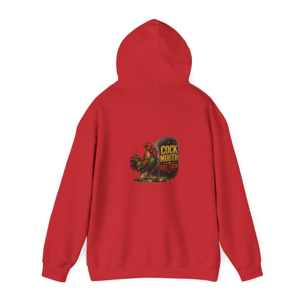 Cock Mouth Kill Cock - Jamaican Proverb | Heavyweight Hoodie | Jamaica
