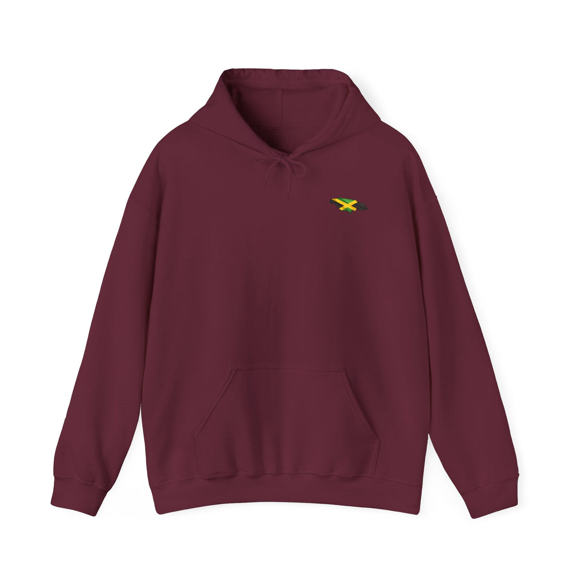 "Chicken Merry ... Hawk Deh Near" - Jamaican Proverb | Heavyweight Hoodie | Jamaica