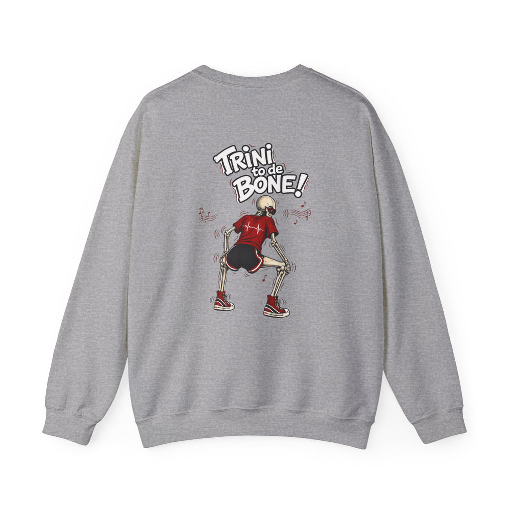 Trini to de Bone Dancing Skeleton | Crewneck Sweatshirt | Trinidad