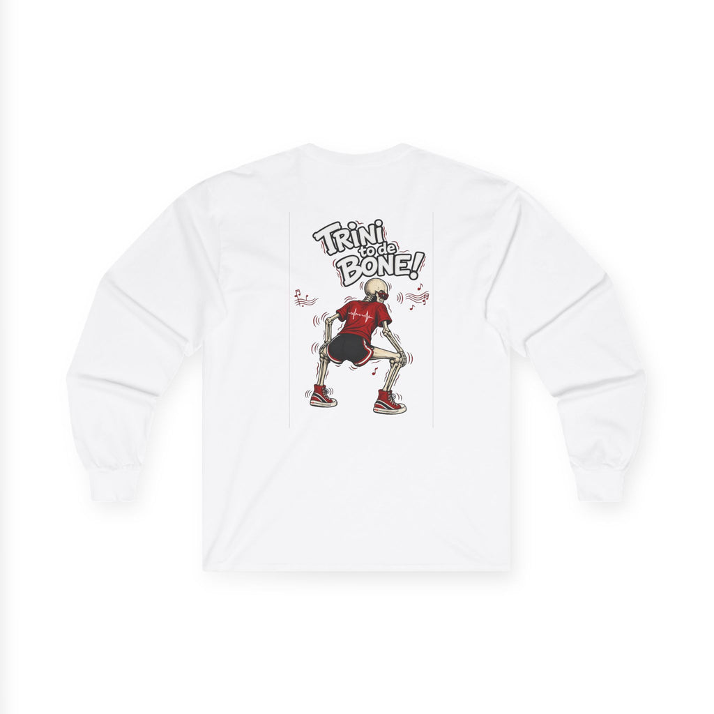 Trini to de Bone Dancing Skeleton | Long-Sleeve Tee | Trinidad