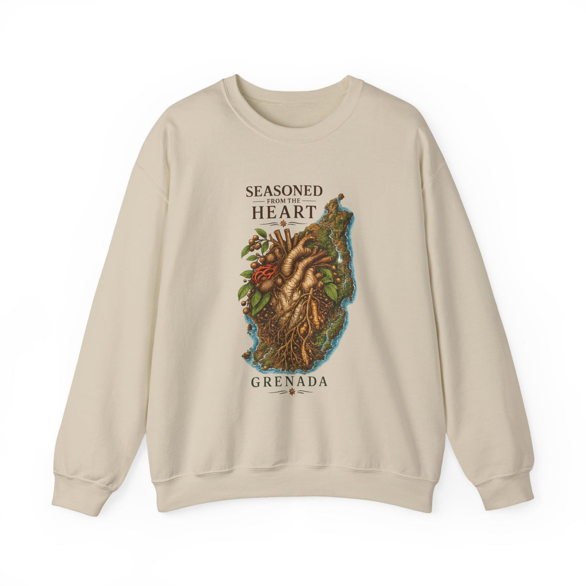 Seasoned from the Heart | Crewneck Sweatshirt | Grenada