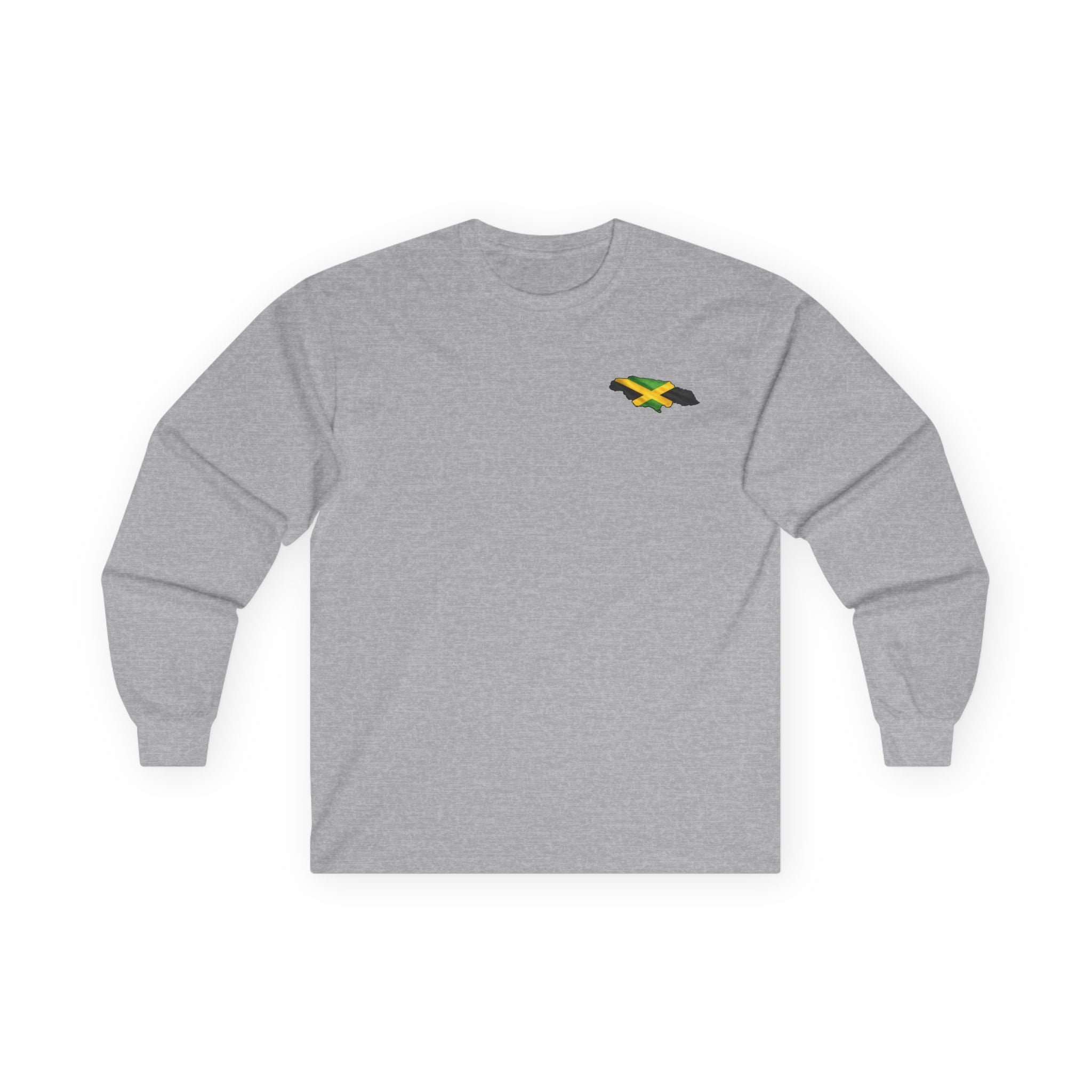 Rockstone A River Bottom - Jamaican Proverb | Long-Sleeve Tee | Jamaica