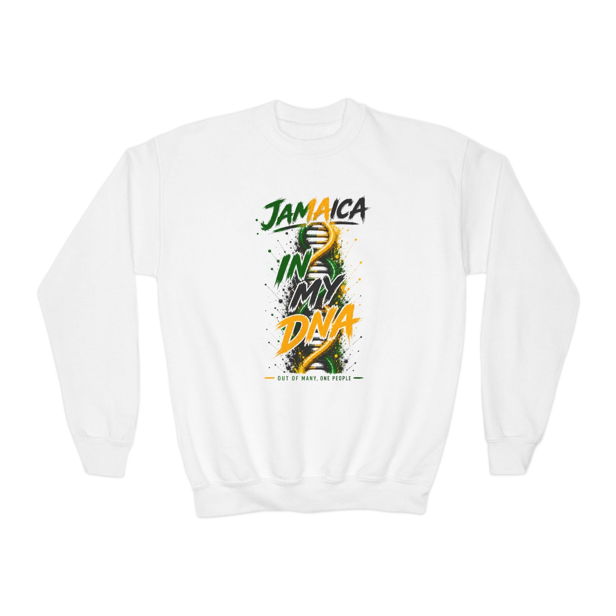 Jamaica In My DNA | Youth Crewneck Sweatshirt | Jamaica