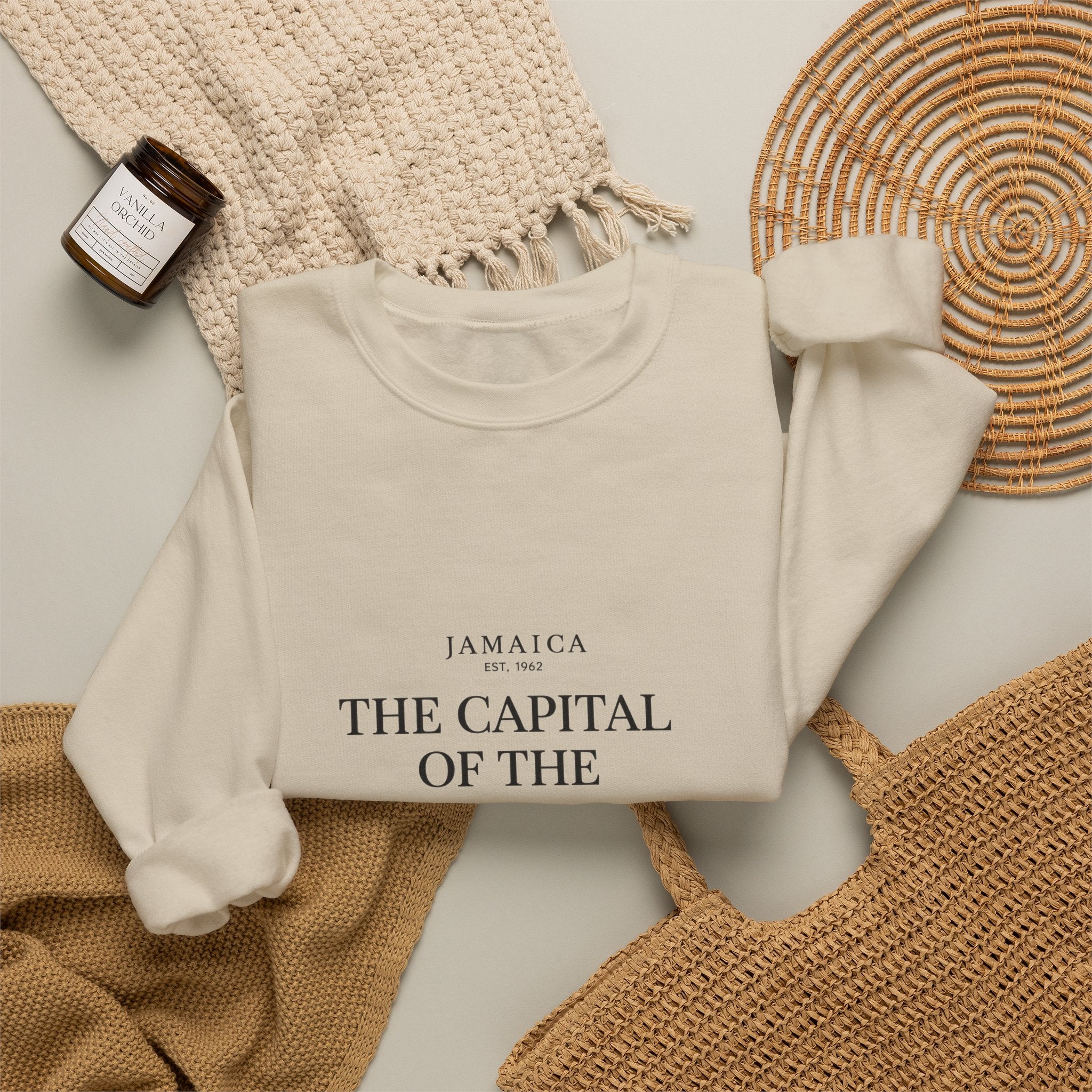 The Capital of the Caribbean - Argue With You | Crewneck Sweatshirt | Jamaica