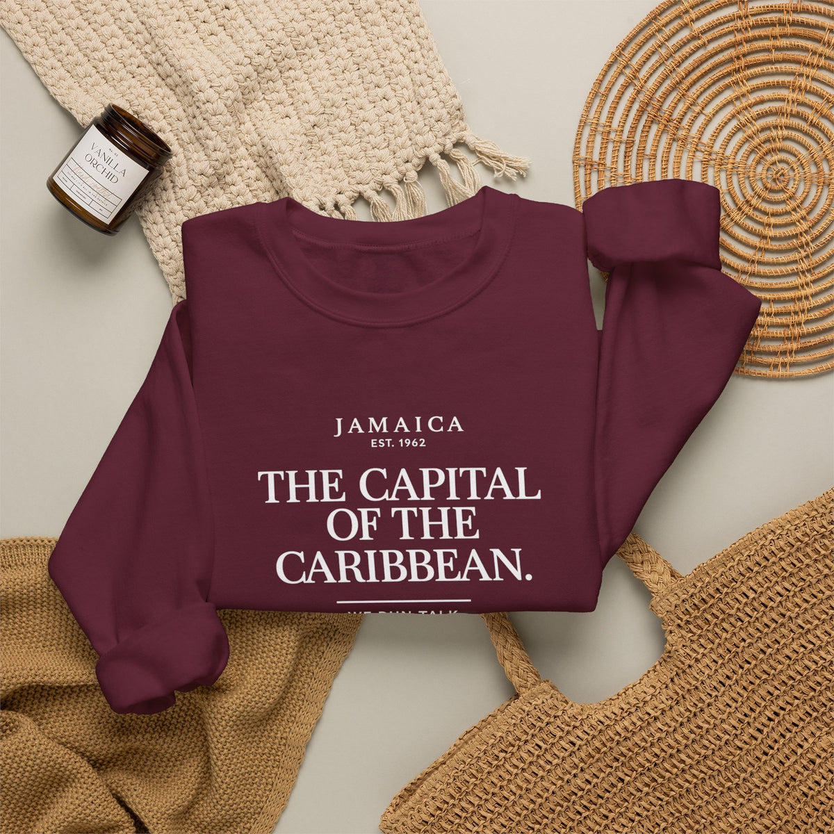 The Capital of the Caribbean | Crewneck Sweatshirt | Jamaica