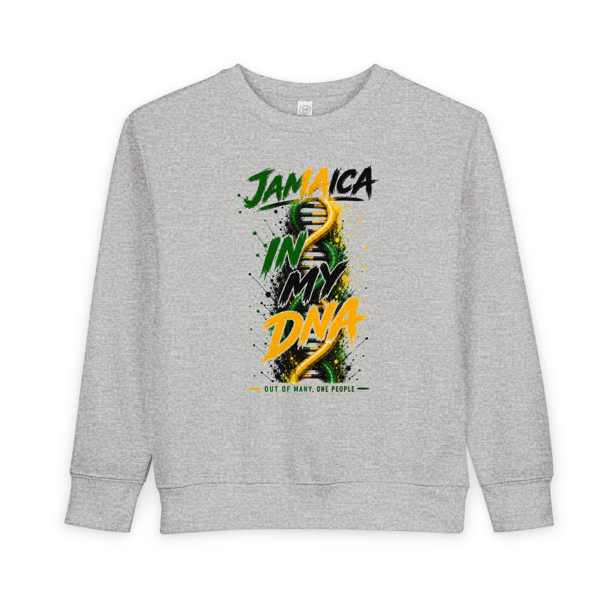 Jamaica In My DNA | Toddler Crewneck Sweatshirt | Jamaica