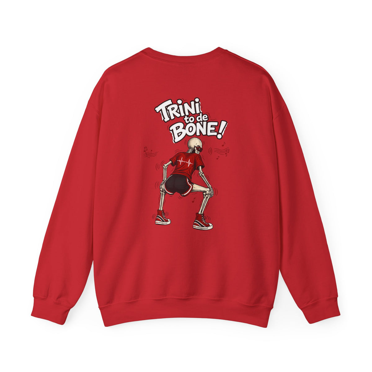 Trini to de Bone Dancing Skeleton | Crewneck Sweatshirt | Trinidad