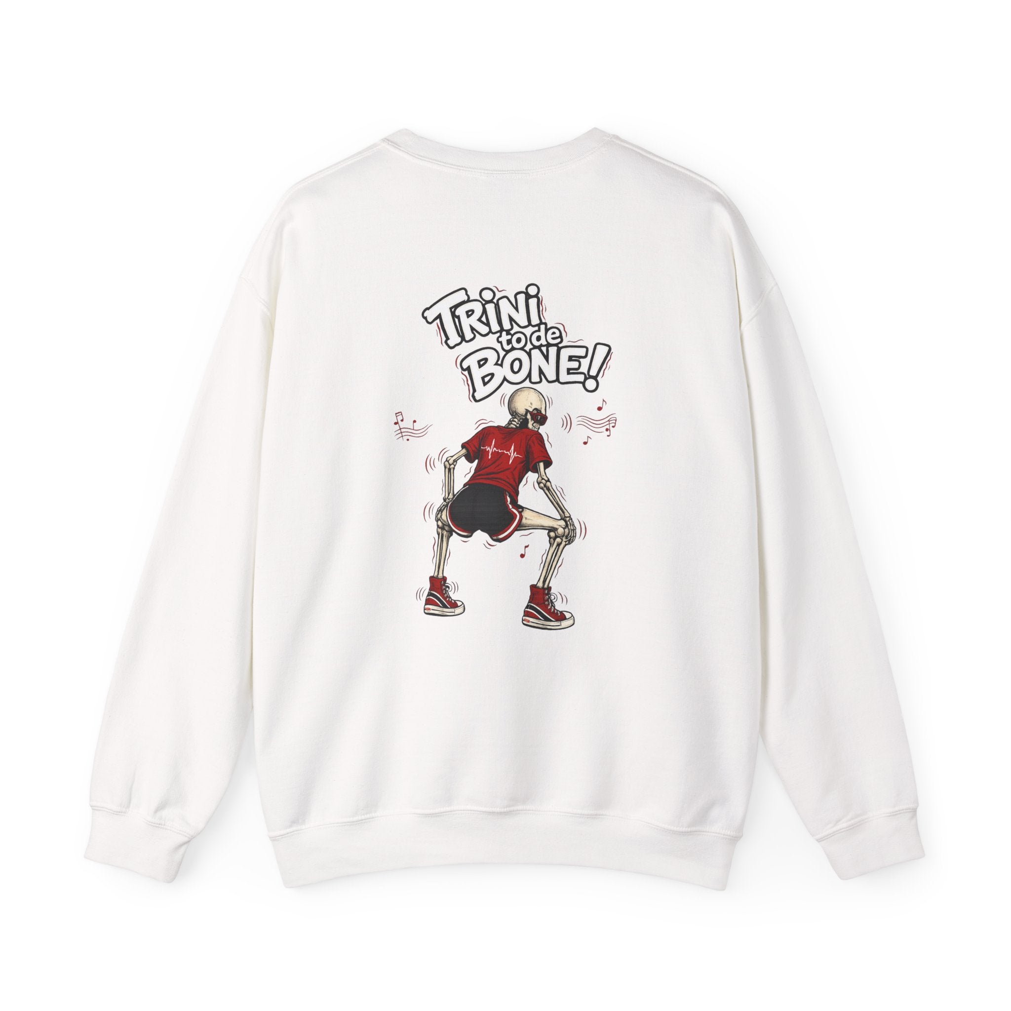 Trini to de Bone Dancing Skeleton | Crewneck Sweatshirt | Trinidad