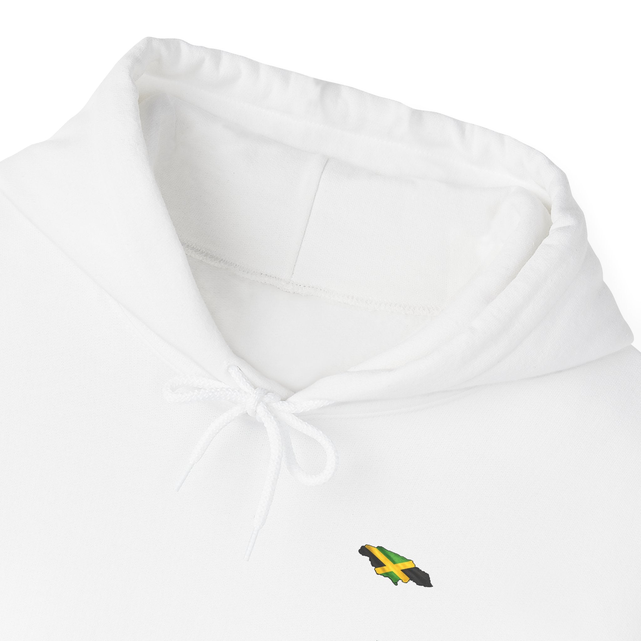 Chicken Merry ... Hawk Deh Near - Jamaican Proverb | Heavyweight Hoodie | Jamaica
