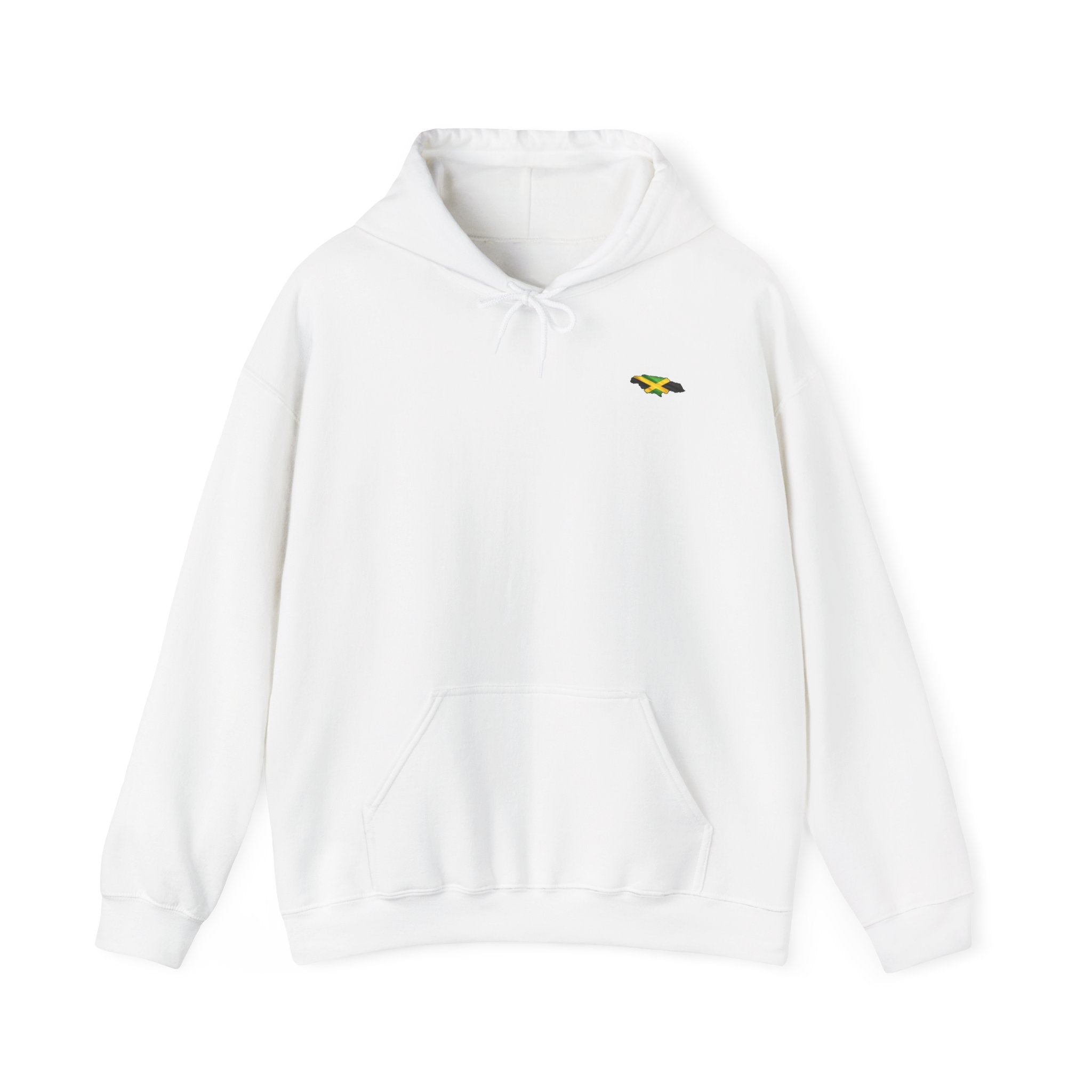 Chicken Merry ... Hawk Deh Near - Jamaican Proverb | Heavyweight Hoodie | Jamaica