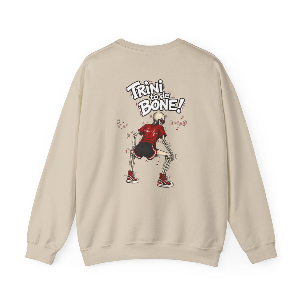 Trini to de Bone Dancing Skeleton | Crewneck Sweatshirt | Trinidad
