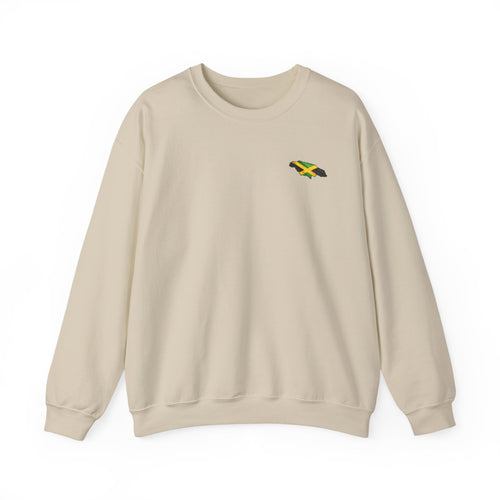 Cock Mouth Kill Cock - Jamaican Proverb | Crewneck Sweatshirt | Jamaica