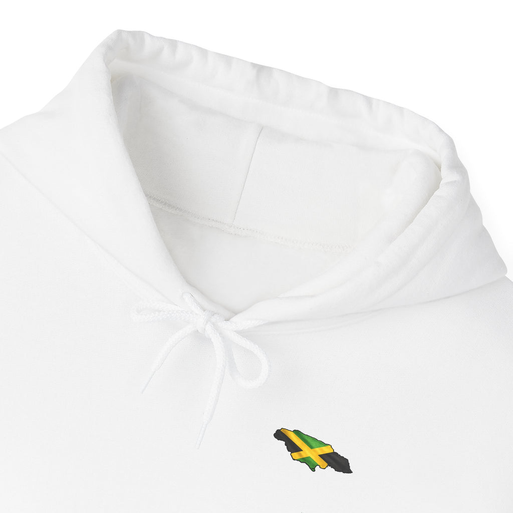 "Chicken Merry ... Hawk Deh Near" - Jamaican Proverb | Heavyweight Hoodie | Jamaica