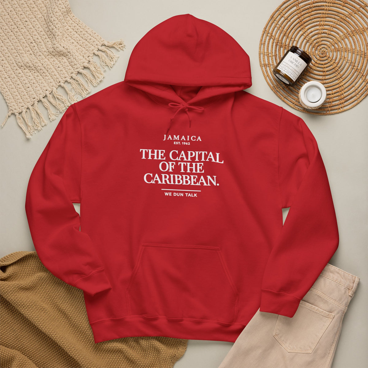 The Capital of the Caribbean —  We Dun Talk | Heavyweight Hoodie | Jamaica