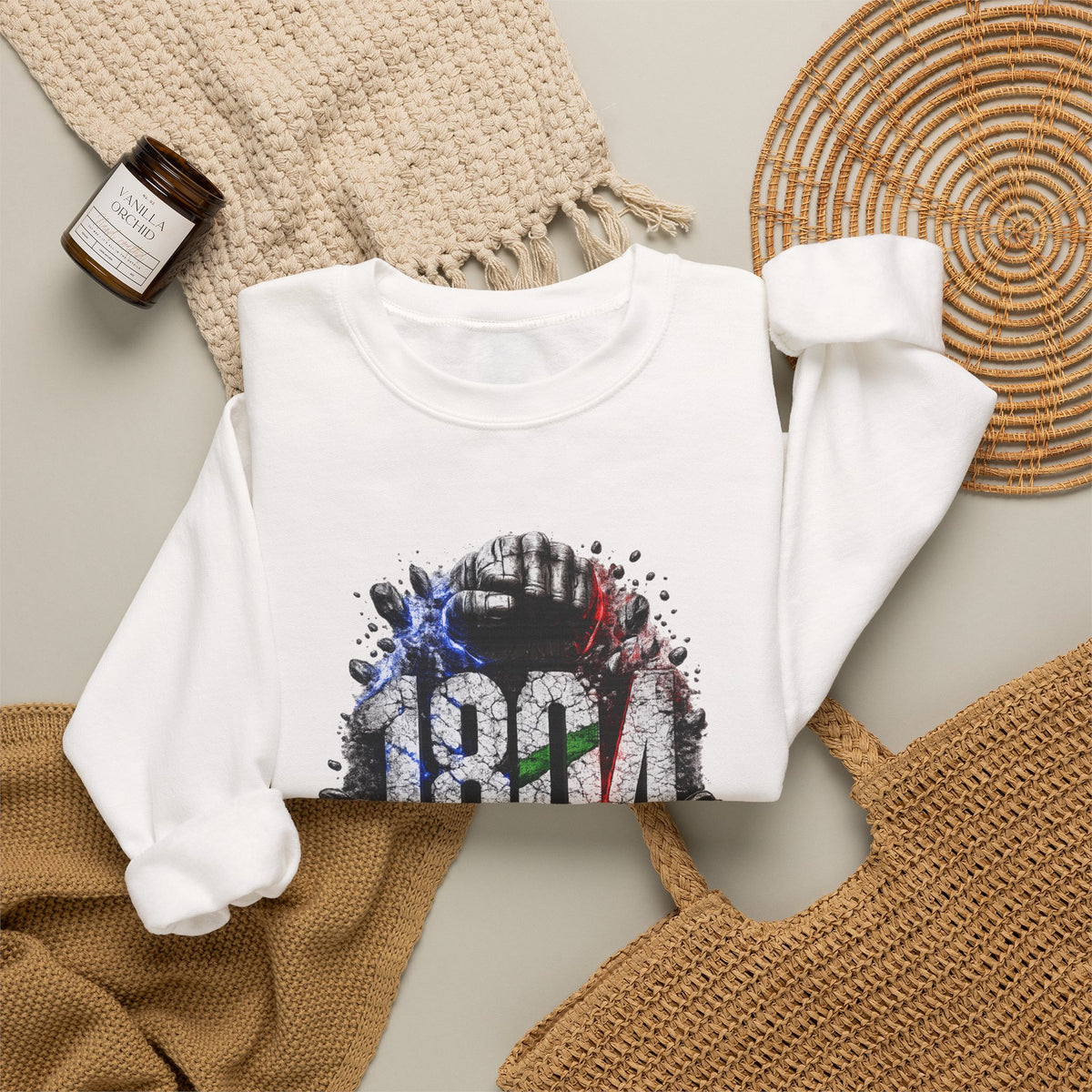 1804 & Fist - Independence | Crewneck Sweatshirt | Haiti