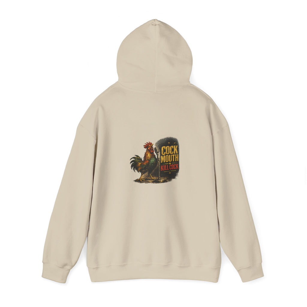 Cock Mouth Kill Cock - Jamaican Proverb | Heavyweight Hoodie | Jamaica