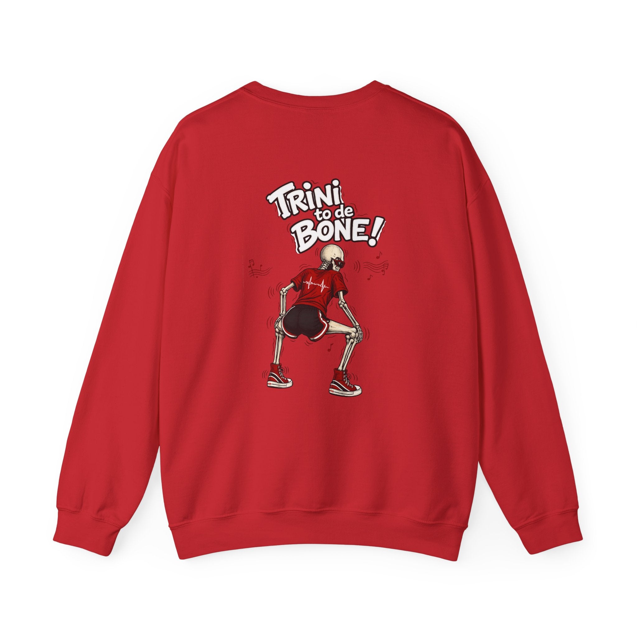 Trini to de Bone Dancing Skeleton | Crewneck Sweatshirt | Trinidad