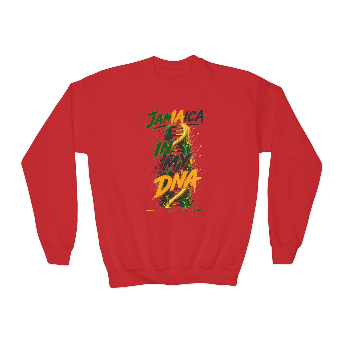 Jamaica In My DNA | Youth Crewneck Sweatshirt | Jamaica