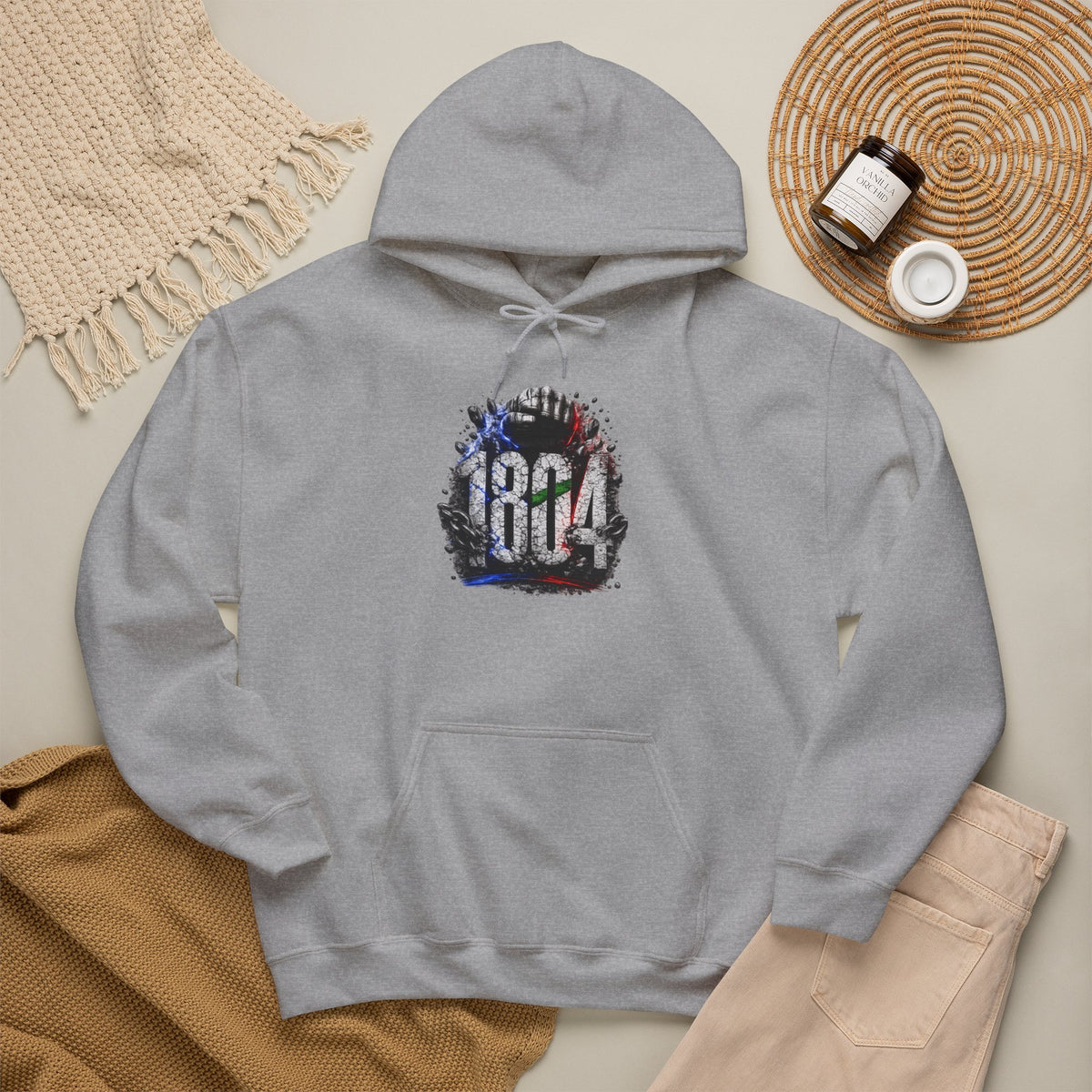 1804 & Fist - Independence | Heavyweight Hoodie | Haiti