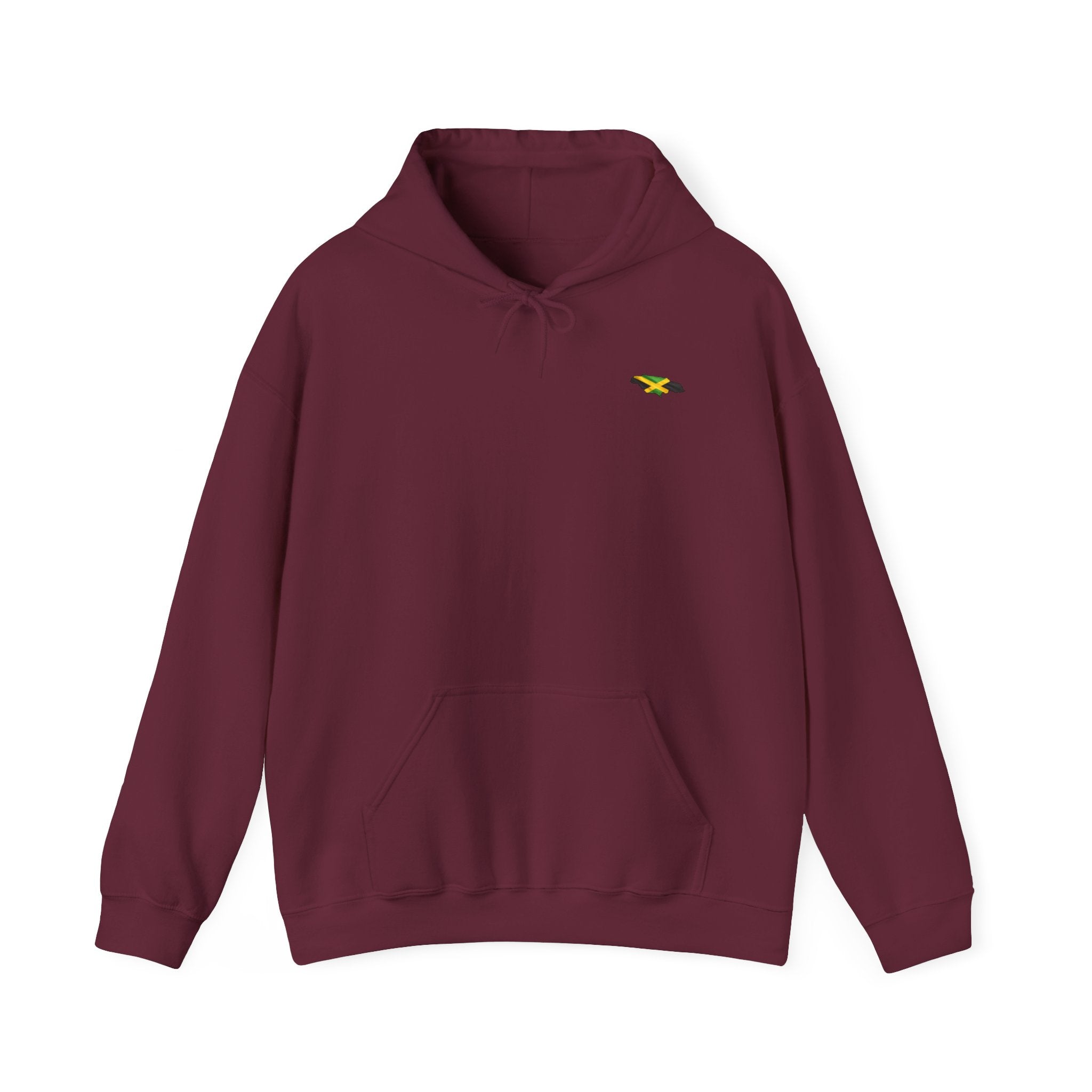 Chicken Merry ... Hawk Deh Near - Jamaican Proverb | Heavyweight Hoodie | Jamaica