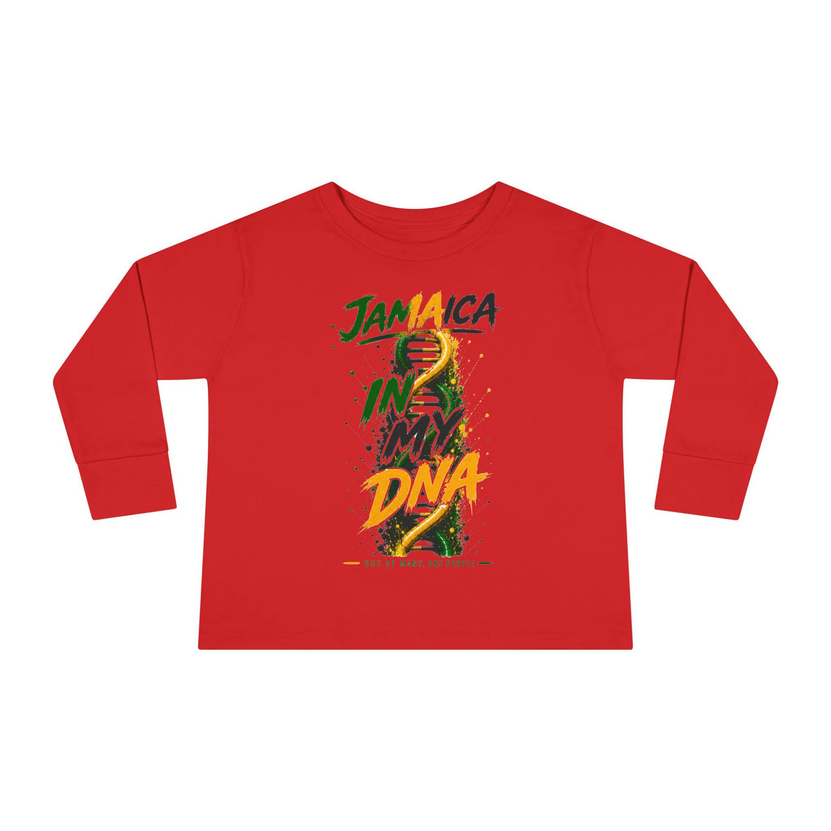 Jamaica In My DNA | Toddler Long -Sleeve Tee | Jamaica
