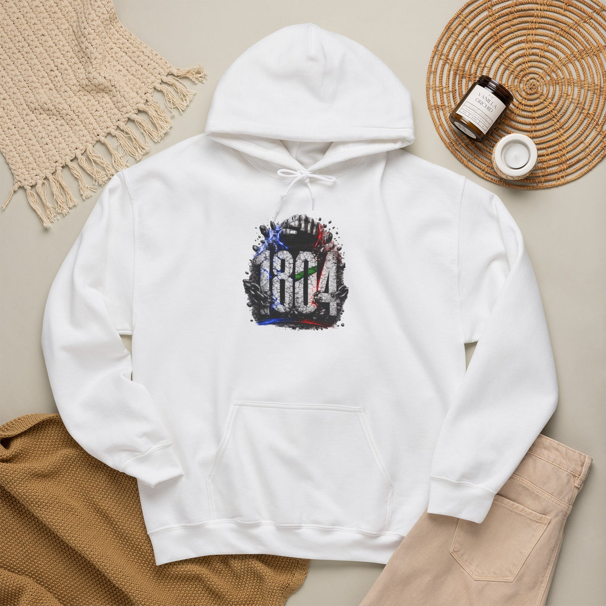 1804 & Fist - Independence | Heavyweight Hoodie | Haiti