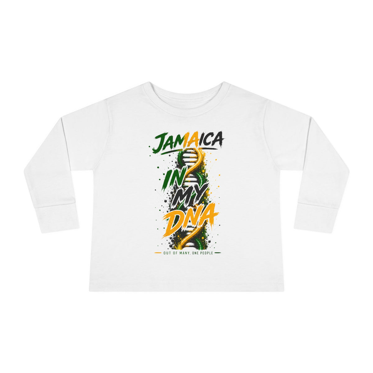 Jamaica In My DNA | Toddler Long -Sleeve Tee | Jamaica