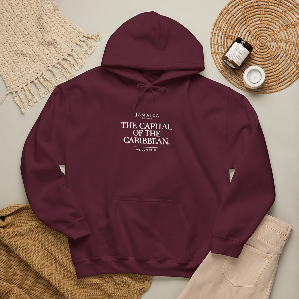 The Capital of the Caribbean —  We Dun Talk | Heavyweight Hoodie | Jamaica